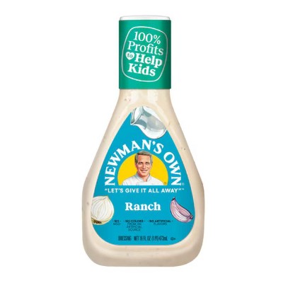 Newman's Own Ranch Dressing, 16oz (Pack of 4)