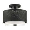 Livex Lighting Noria 2 - Light Semi-Flush Mount in  Black - 4 of 4