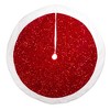 Kurt Adler 54-Inch Red Sequins with White Border Tree Skirt - 2 of 4