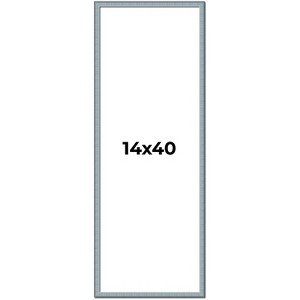 PosterPalooza | Panoramic Textured Blue Picture Frame - UV Acrylic, Foam Board Backing, Hanging Hardware - 1 of 4