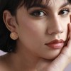 SOHI Women's California Gold Pearl Seashell Stud Earrings - 3 of 4