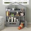GustoWave Versatile 3-Tier Kids Bookshelf w/Motion Sensor Light - Wooden Toy Storage Organizer w/Anti-tip Device - 2 of 4