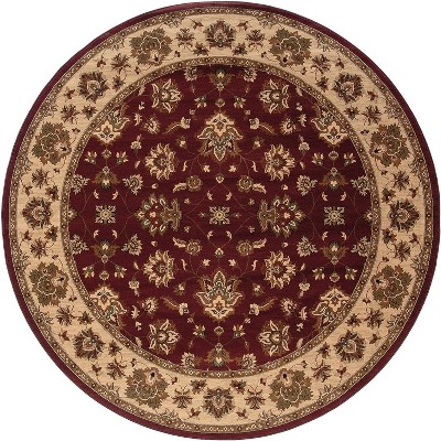 Oriental Weavers Ariana 623V3 Red/ Ivory Indoor Area Rug - 6' Round