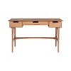 Ryker Rattan Mid-Century Modern Desk Natural - Linon: Vanity Workspace with Storage - 3 of 4