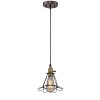 Chloe Lighting Charles Industrial-Style 1 Light Rubbed Bronze Ceiling Mini Pendant 8"Shade - 3 of 3