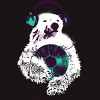 Men's Design By Humans Record Bear By radiomode T-Shirt - 2 of 4