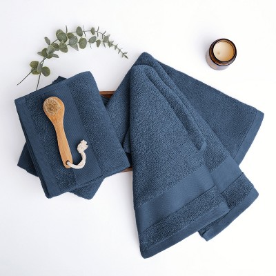 Set Of 4 Bath Towels, 100% Super Plush Premium Cotton, Washcloths and Hand Towels - Becky Cameron