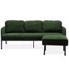 L-Shaped Sectional Sofas with Ottoman, Modern Upholstered Couch for Small Spaces, Living Room, Bedroom, or Office - 2 of 4