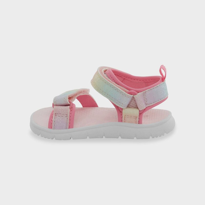 Carter's Just One You® Toddler Girls' First Walker Sporty Sandals, 3 of 6