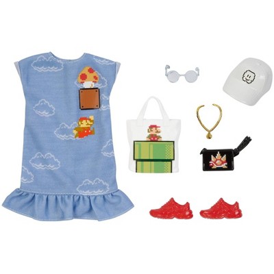 barbie super mario fashion pack