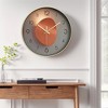 REGALWOVEN Modern Plastic Exquisite Battery Powered Silent Wall Clock 12 x 12 x 1.6 Inches - 2 of 4