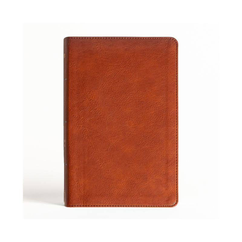 NASB Large Print Personal Size Reference Bible, Burnt Sienna Leathertouch - by  Holman Bible Publishers (Leather Bound), 1 of 2