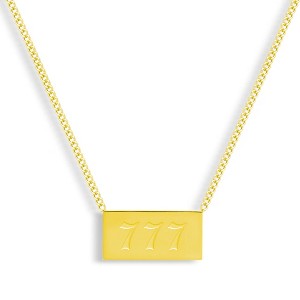 EVRY JEWELS WATERPROOF Gold or Silver Plated Stainless Steel Divine Signs Necklace - 1 of 1