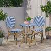 NicBex Outdoor Dining Table Set Bistro Table with Rattan Top & Chairs,Patio Furniture Bistro Set for Garden,Backyard,Poolside - 2 of 4
