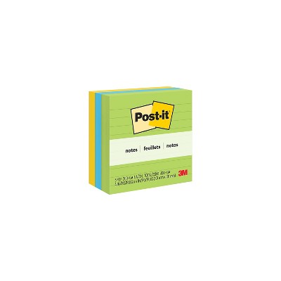 Post-it Notes 4" x 4" Jaipur Collection Lined 200 Sheets/Pad 474789