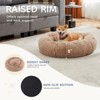 JIONJOY Round Dog Bed: Brown Pet Sofa Bed with Supportive Foam and Removable & Washable Coverr - 3 of 4