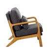Accent Chair,Mid-century and Simple Style Chair,Non-slip Leg Pads Chair,Perfect for Living Room,Bedroom,Office,Gray - 4 of 4