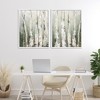 Stupell Industries Organic Birch Forest Trees 2pc Framed Giclee Art Set - 2 of 4