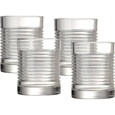Artland Hampton Double Old Fashion Gift Box (Set of 4), 11 oz, Clear