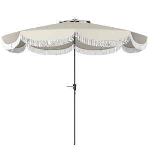 Aghana Digitals 8.7FT Cream White Patio Umbrella with UPF 50+ Protection, 8 Steel Ribs & Vented Top - 1 of 4