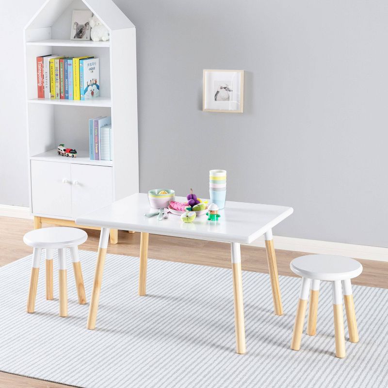 Kids' Dipped Table and Stool Set - ACEssentials, 3 of 13