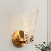 LNC Azfenro Polished Gold and Texture Glass Modern/Contemporary  Vanity Lights, 1 Light/2 Light/3Light - 2 of 4