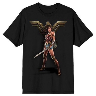 Wonder Woman Black T-Shirt-XL
