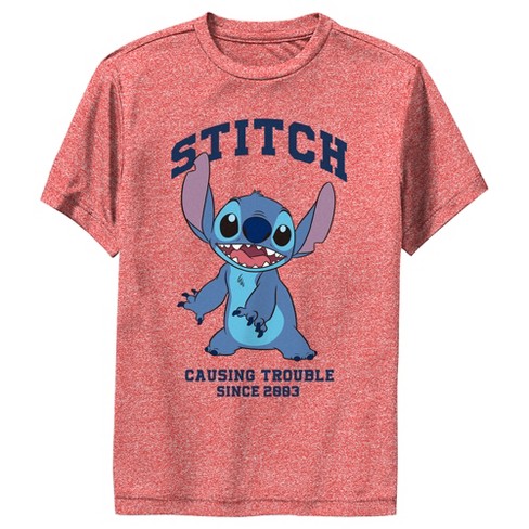 Lilo & Stitch Girl's I Don't Do Mornings Stitch Distressed T-Shirt Black