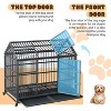 Acekool Heavy Duty 52" Dog Crate, Double Door Dog Cage with 360° Lockable Wheels, Removable Trays, Divider, Easy Assembly, for Small to Large Dogs - 3 of 4