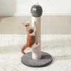 Heynemo 20" Cat Scratching Post, Sisal Cat Scratcher with Interactive Hanging Toy, Monster Scratch Pole for Indoor Cats, Cute Cat Scratch Post - 2 of 4