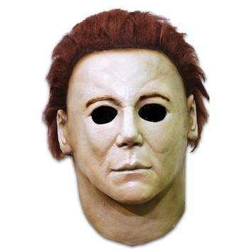Mens Halloween H20 Michael Myers Costume Mask - 14 in. - White
