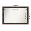 Amanti Art Odin Antique Bronze Non-Beveled Wood Framed Bathroom Vanity Wall Mirror - 3 of 4
