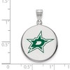 Black Bow Jewelry Sterling Silver Dallas Stars NHL Large Pendant - 2 of 3