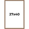 PosterPalooza | Slim Profile Gold Picture Frame - UV Acrylic, Foam Board Backing, Hanging Hardware - 2 of 4