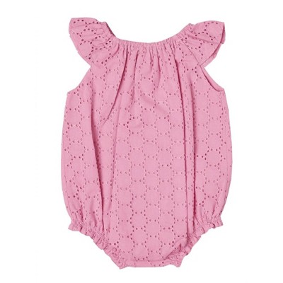 Girl ' Eyelet Romper - Petit Confection