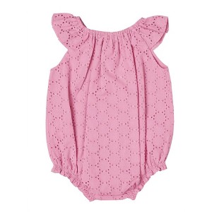 Girl ' Eyelet Romper - Petit Confection - 1 of 1