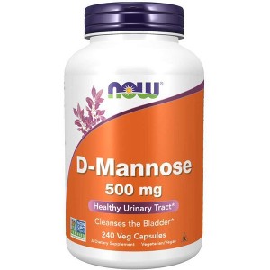 D-Mannose 500 mg by Now Foods  -  240 VegCap - 1 of 3