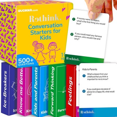 QUOKKA Rethink!: Conversations Starters - Card Games - Kids | Family | Couples