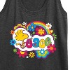 Women's - Peanuts - Peace Floral & Colorful Woodstock Graphic Racerback Tank - 2 of 4