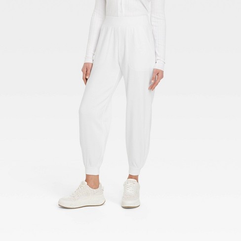 Cotton-blend Sweatpants - White - Ladies