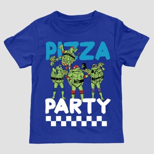 Toddler Boys' Teenage Mutant Ninja Turtles T-Shirt - Blue - 1 of 3