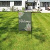 LumaBase Battery-Operated Lighted Outdoor Banner with Garden Flag Stand - Welcome - 3 of 4