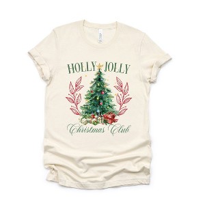 Simply Sage Market Women's Holly Jolly Christmas Club Short Sleeve Graphic Tee - 1 of 4