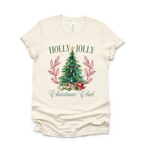 Simply Sage Market Women's Holly Jolly Christmas Club Short Sleeve Graphic Tee - image 1 of 4