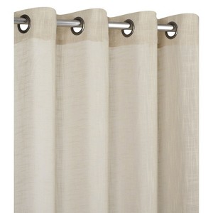 Kate Aurora 2 Pack Semi Sheer Grommet Top Window Curtains - 1 of 3