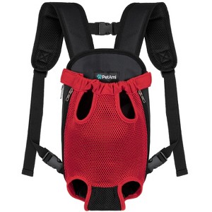 PetAmi Dog Carrier Backpack, Adjustable Ventilated Front Chest Sling Bag, Hiking Camping Travel Pet Puppy Cat - 1 of 4