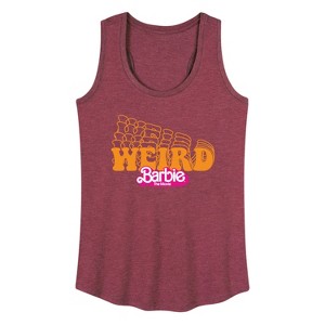 Women's - Barbie - Stacked Weird Barbie Graphic Racerback Tank - 1 of 4