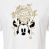Women's - Disney - Christmas Lights Mickey Cropped Graphic T-Shirt - 2 of 4