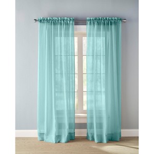 BrylaneHome BH Studio Crushed Voile Rod-Pocket Panel - 1 of 3
