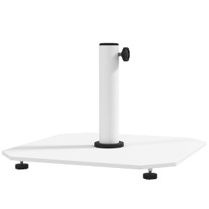 Outsunny Square Patio Umbrella Base, 41 lbs Metal Umbrella Stand Base with Adjustable Pads, Patio Umbrella Holder for 1.3"/1.5"/1.9" Poles - 1 of 4